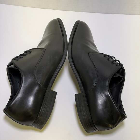 Zara Black Leather Derby Dress Shoes main image 6